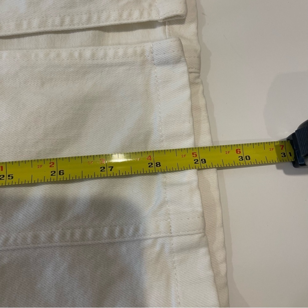 Madewell White High-Slit Jean Skirt 27 - Picture 16 of 17